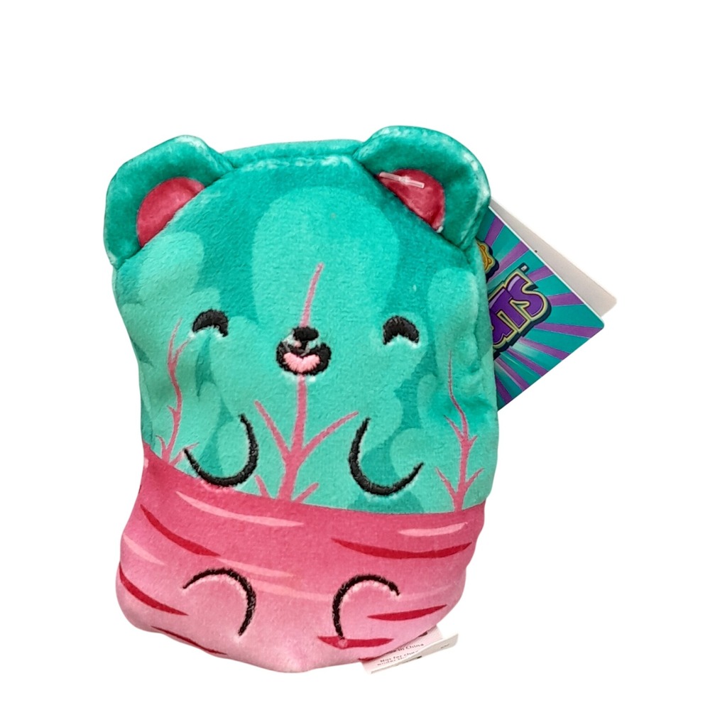 Bears vs Donuts Ruta-Bear-Ga Bear Teal Pink Rutabaga Plush Toy NWT
